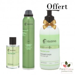 ALANIA PACK Eau Parfumee + Deo Parfume + Gel Lavant 350ML Offert - Fleur de Lune ALANIA PACK Eau Parfumee + Deo Parfume + Gel Lavant 350ML Offert - Fleur de Lune