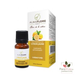ALMAFLORE Huile Essentielle de Citron jaune BIO 10ML