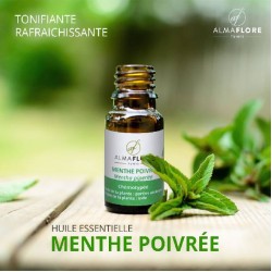 Almaflore Huile Essentielle de Menthe Poivrée 10ML