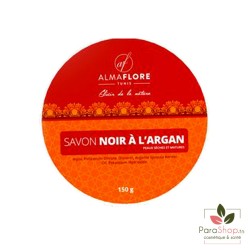 ALMAFLORE SAVON NOIR A L'ARGAN 150Gr