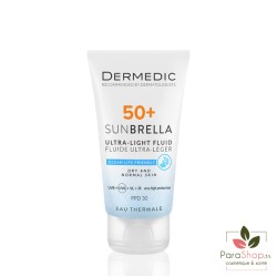 DERMEDIC SUNBRELLA FLUIDE ULTRA LEGER SPF50+ PEAUX NORMALES ET SECHES 40ML 