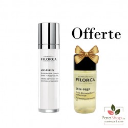 FILORGA PACK AGE PURIFY Fluide Double Correction + SKIN PREP Huile Demaquillante 30ML OFFERTE - BF 2025 FILORGA PACK AGE PURIFY Fluide Double Correction + SKIN PREP Huile Demaquillante 30ML OFFERTE - BF 2025