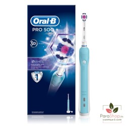 Oral B Pro 500 3D White Brosse à Dents Electrique - PRO500
