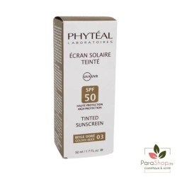 PHYTEAL ECRAN TEINTE BEIGE DORE SPF50 50ML PHYTEAL ECRAN TEINTE BEIGE DORE SPF50 50ML