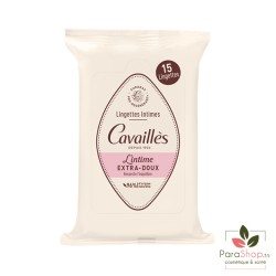 ROGE CAVAILLES HYGIENE INTIME EXTRA DOUX - 15 LINGETTES 