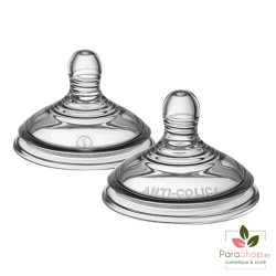 TOMMEE TIPPEE ADVANCED ANTI-COLIQUE TETINE DEBIT LENT X2