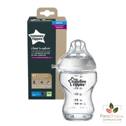 TOMMEE TIPPEE CLOSER TO NATURE BIBERON VERRE 250ML TOMMEE TIPPEE CLOSER TO NATURE BIBERON VERRE 250ML