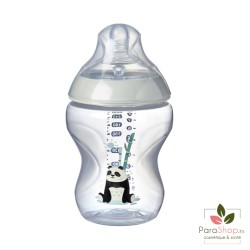 TOMMEE TIPPEE CLOSER TO NATURE BIBERON 260ML - Panda Vert / Kindness TOMMEE TIPPEE CLOSER TO NATURE BIBERON 260ML - Panda Vert / Kindness