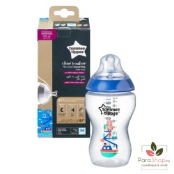 TOMMEE TIPPEE CLOSER TO NATURE BIBERON 340ML - Bleu TOMMEE TIPPEE CLOSER TO NATURE BIBERON 340ML - Bleu