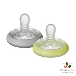TOMMEE TIPPEE CLOSER TO NATURE BREAST LIKE SUCETTE 0-6M X2 - NUIT TOMMEE TIPPEE CLOSER TO NATURE BREAST LIKE SUCETTE 0-6M X2 - NUIT