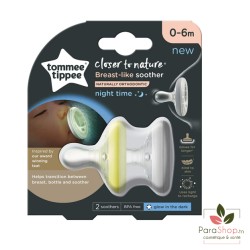 TOMMEE TIPPEE CLOSER TO NATURE BREAST LIKE SUCETTE 0-6M X2 - NUIT