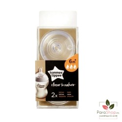 TOMMEE TIPPEE CLOSER TO NATURE TETINES DEBIT RAPIDE X2