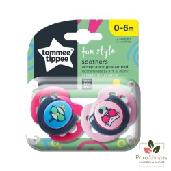 TOMMEE TIPPEE FUN STYLE SUCETTE 0-6M X2