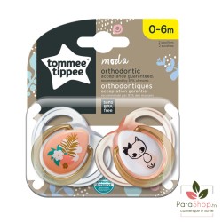 TOMMEE TIPPEE MODA SUCETTE 0-6M X2 - FILLE