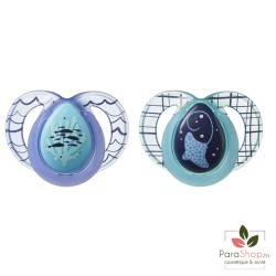 TOMMEE TIPPEE NIGHT TIME SUCETTE 6-18M X2