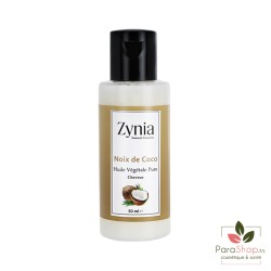 ZYNIA Huile Vegetale Pure de Noix de Coco 50ML ZYNIA Huile Vegetale Pure de Noix de Coco 50ML